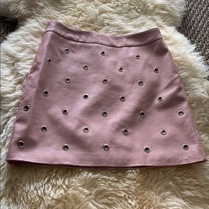 COPY - NWOT Topshop Circle Detail Faux Leather Mi…